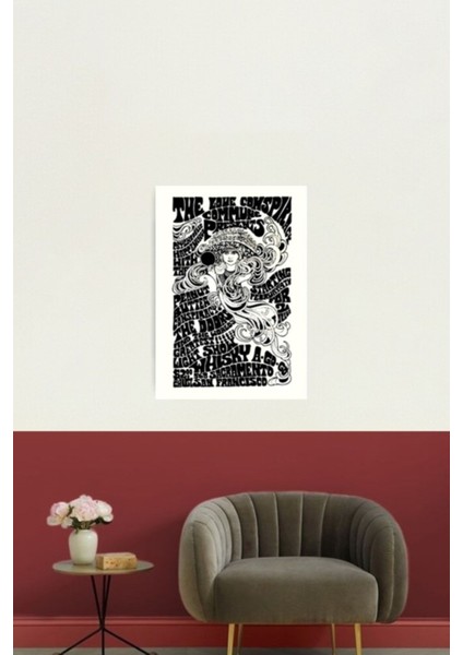 The Doors San Francisco Gig Poster Tablo Tablo Ahşap Poster Dekoratif fiyatları