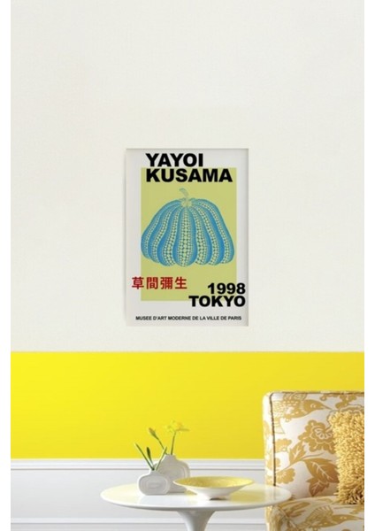 Yayoi Kusama 1998 Poster Tablo Ahşap Poster Dekoratif