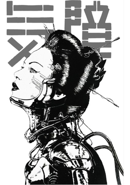 Cyberpunk Girl Vaporwave Estetik Tablo Ahşap Poster Dekoratif