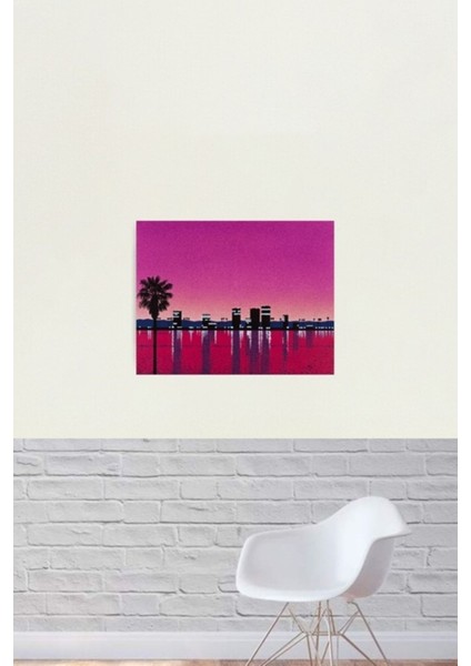 Hiroshi Nagai Sanat Baskı Posteri Vaporwave Estetik Tablo Ahşap Poster Dekoratif