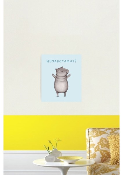 Hugapotam Mı? Tablo Ahşap Poster Dekoratif fiyatları