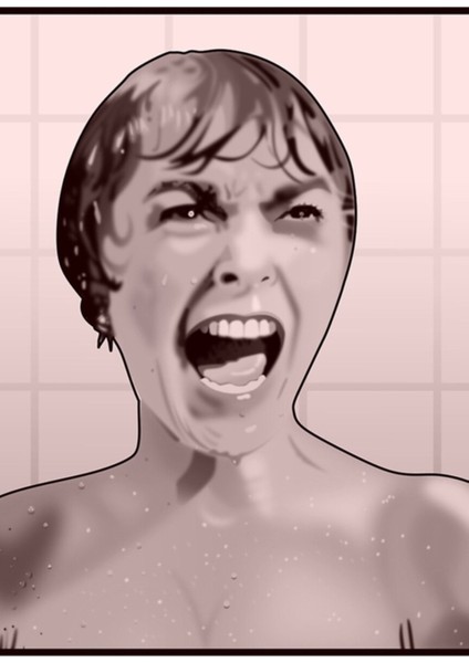 Psychosis Tablo Ahşap Poster Dekoratif