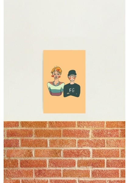 Emoji Serisi - Sope (Turuncu Fon) Tablo Ahşap Poster Dekoratif KOD783 fiyatları