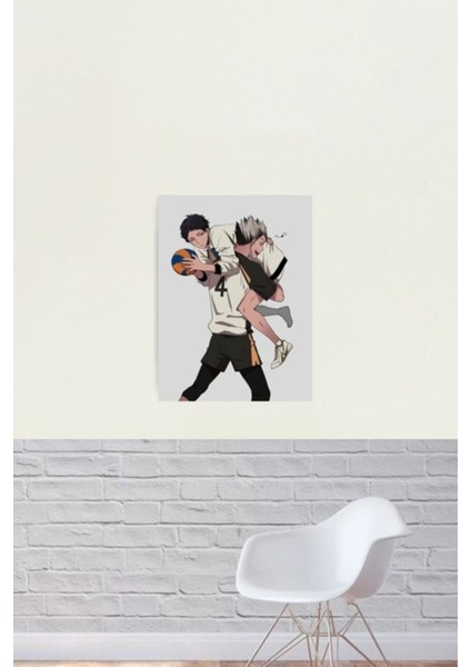 Haikyuu! Bokuaka Tablo Ahşap Poster Dekoratif