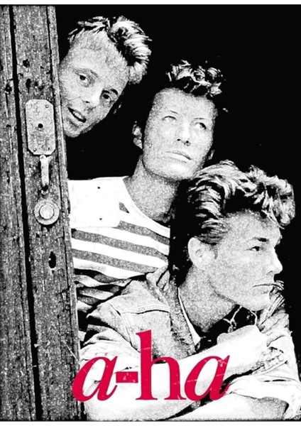 Aha Grubu 80'ler Retro Tablo Ahşap Poster Dekoratif