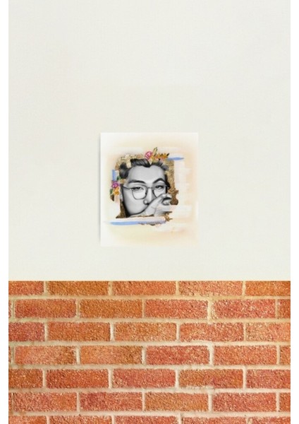 Kim Namjoon Resim Tablo Ahşap Poster Dekoratif KOD3239