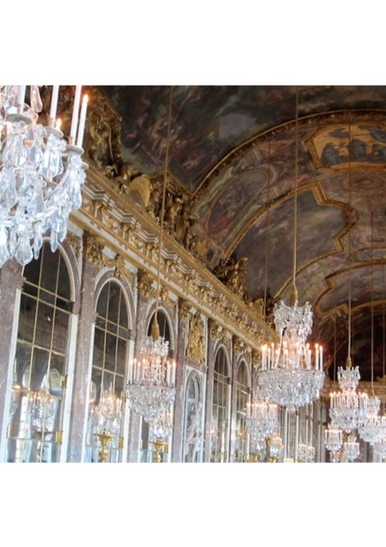 Paris Versailles Aynalı Salon Tablo Ahşap Poster Dekoratif