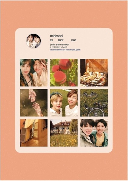 Bts Mınımonı/mınjoon A5 Kapak Tablo Ahşap Poster Dekoratif KOD1195