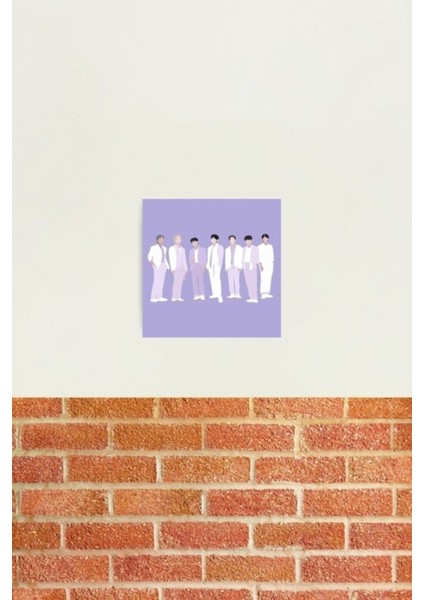 Bts Film Çıkışı Dijital Çizim Tablo Ahşap Poster Dekoratif KOD1145