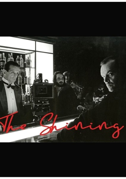 The Shining Behind The Scenes Jack Nicholson Stanley Kubrick Tablo Ahşap Poster Dekoratif
