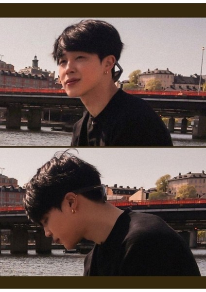 Jimin Paris'te Estetik Tablo Ahşap Poster Dekoratif KOD2166