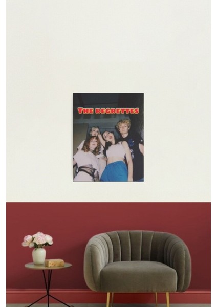 The Regrettes Band Tablo Ahşap Poster Dekoratif