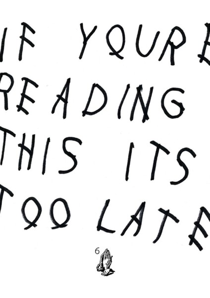 Bunu Okuyorsan Çok Geç Drake Albüm Kapağı Tablo Ahşap Poster Dekoratif