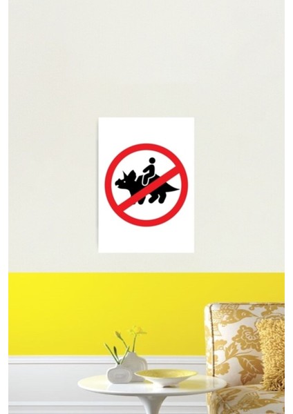 Binici Olmayan Triceratops Tablo Ahşap Poster Dekoratif fiyatları