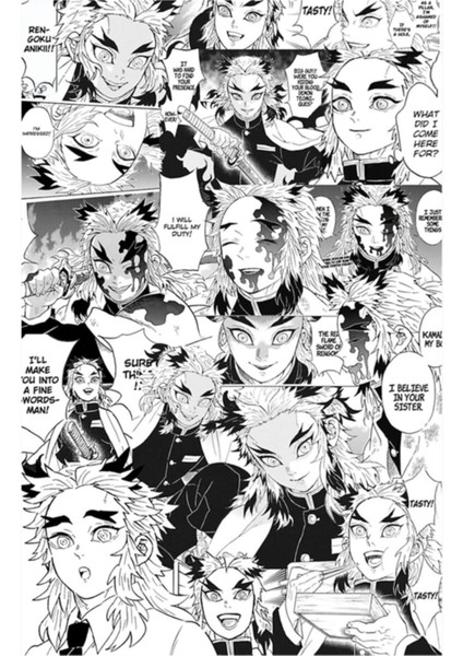 Rengoku Aniki Kolajı (Iblis Avcısı) Tablo Ahşap Poster Dekoratif