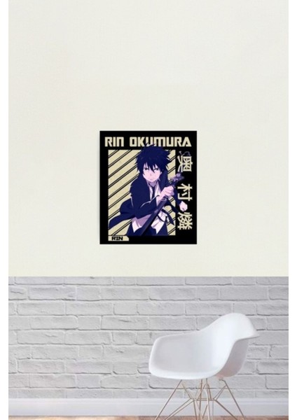 Rin Okumura - Blue Exorcist Anime Manga Tablo Ahşap Poster Dekoratif fiyatları