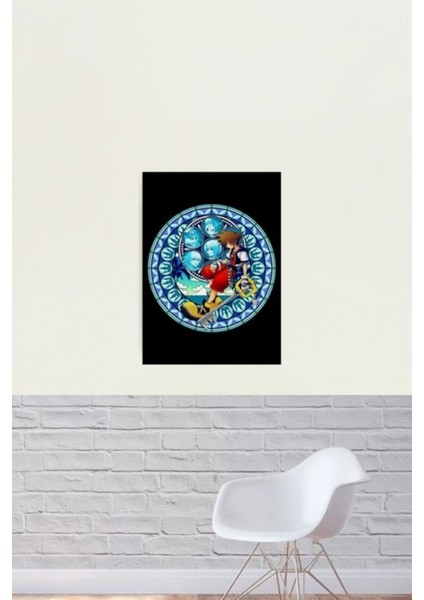 Kingdom Hearts® - Sora'nın Kalbe Dalışı Vitray Tablo Ahşap Poster Dekoratif fiyatları