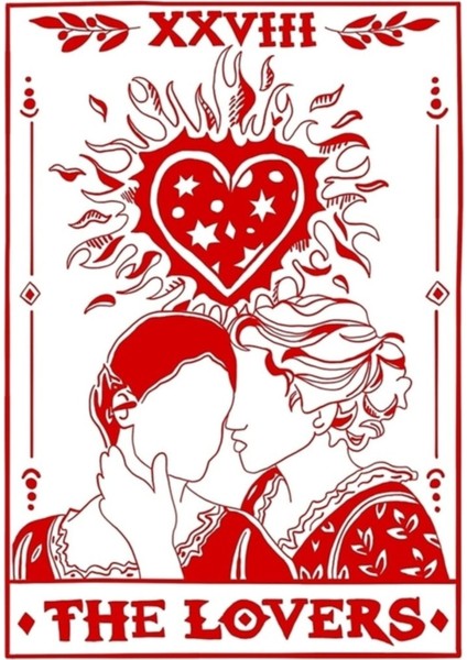 Portrait Of A Lady On Fire - Tarot Card Design Tablo Ahşap Poster Dekoratif