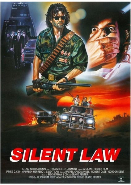 Silent Law (1988) By Geane Reuter Tablo Ahşap Poster Dekoratif