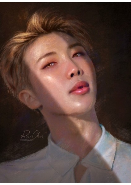 Altın Saat - Namjoon Tablo Ahşap Poster Dekoratif KOD2470