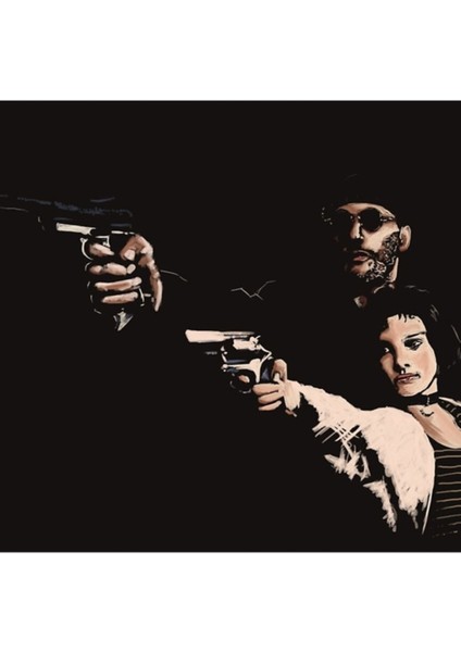 Leon & Mathilda Tablo Ahşap Poster Dekoratif
