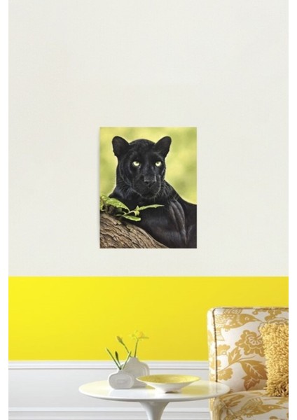 Kara Panter Sanat Portre Tablo Ahşap Poster Dekoratif fiyatları