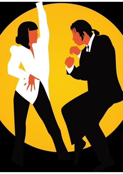 Pulp Fiction Tablo Ahşap Poster Dekoratif
