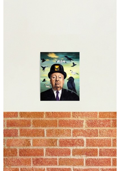 Alfred Hitchcock Tablo Ahşap Poster Dekoratif fiyatları