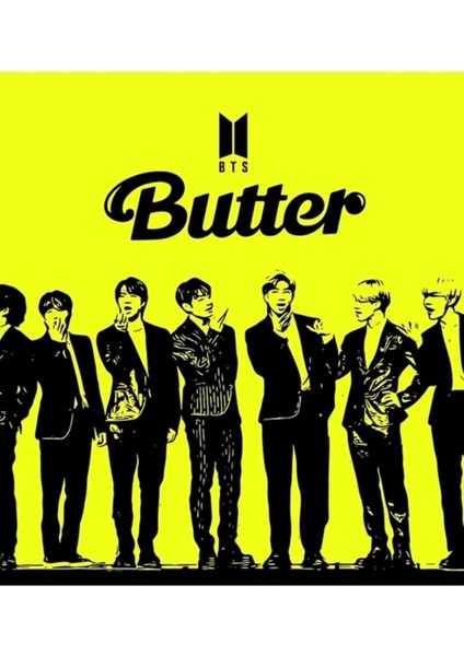 Bts Butter Ordusu. Bts Tüm Üyeler. Tablo Ahşap Poster Dekoratif KOD610