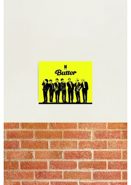 Bts Butter Ordusu. Bts Tüm Üyeler. Tablo Ahşap Poster Dekoratif KOD610