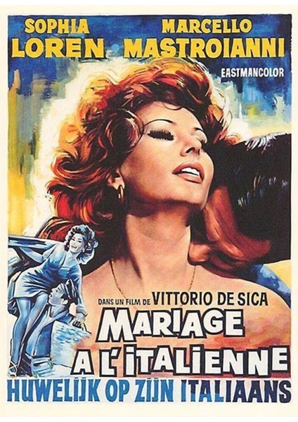 Cinema Of Italy Tablo Ahşap Poster Dekoratif