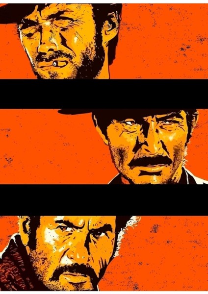 The Good, The Bad And The Ugly - Cinema Tablo Ahşap Poster Dekoratif