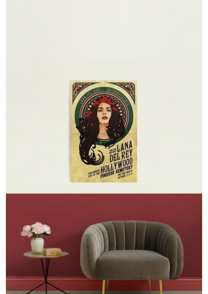 Hollywood Turu Lana Del Ray Poster Tablo Ahşap Poster Dekoratif fiyatları