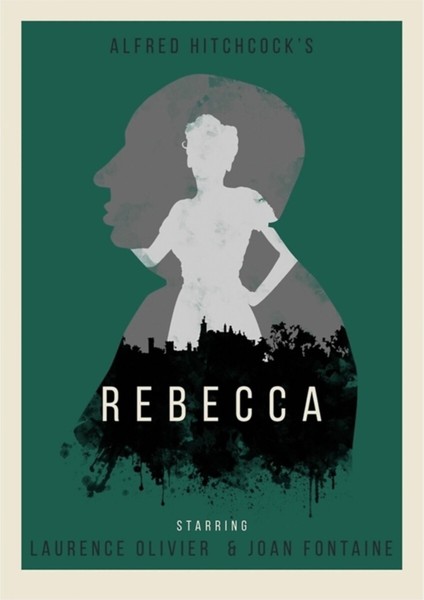 Alfred Hitchcock Rebecca Tablo Ahşap Poster Dekoratif