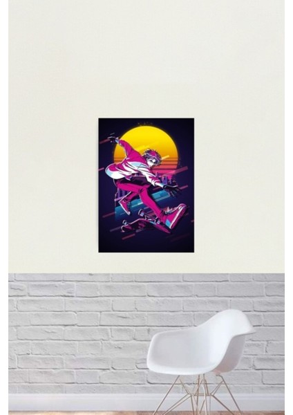 Sk8 The Infinity - Langa *80'ler Retro* Tablo Ahşap Poster Dekoratif fiyatları
