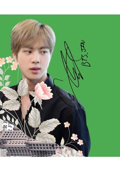 Bts Kim Seok-Jin Tablo Ahşap Poster Dekoratif KOD3497