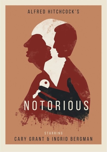 Alfred Hitchcock Notorious Tablo Ahşap Poster Dekoratif