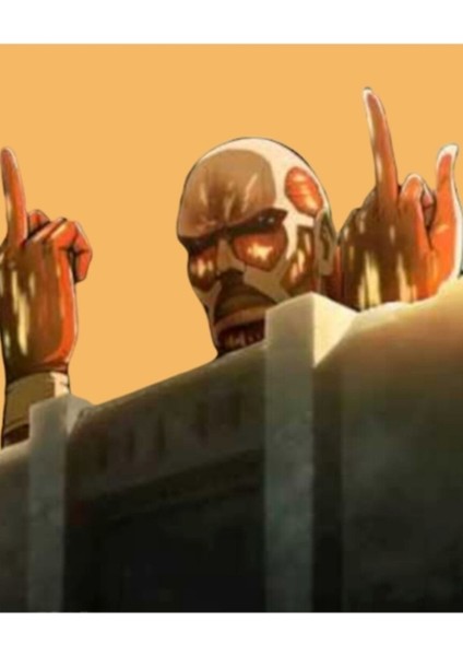 Titanlara Devasa Titan Saldırısı (Snk) Komik Tasarım Tablo Ahşap Poster Dekoratif