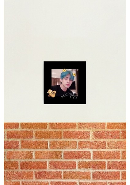 Taehyung Tasarım Tablo Ahşap Poster Dekoratif KOD3450