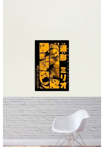 Mirio Togata Lemillion Kahraman Academıa Manga Panel Tasarımı Tablo Ahşap Poster Dekoratif