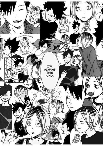 Kuroo x Kenma Kolaj Tablo Ahşap Poster Dekoratif