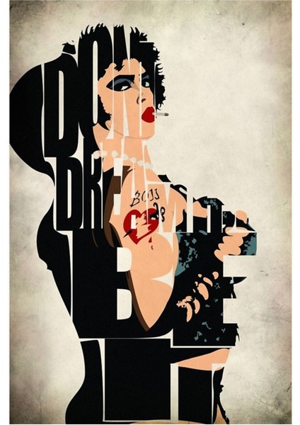 Frank N. Furter Tablo Ahşap Poster Dekoratif