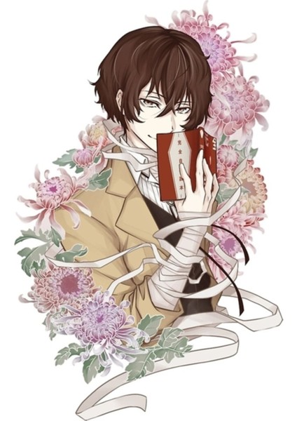 Dazai Tablo Ahşap Poster Dekoratif