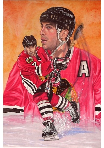 Chris Chelios Tablo Ahşap Poster Dekoratif