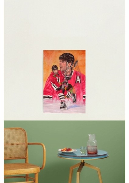 Chris Chelios Tablo Ahşap Poster Dekoratif