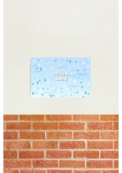 Kristal Kar (Oh Kristal Kar, Kristal Kar) Tablo Ahşap Poster Dekoratif KOD343
