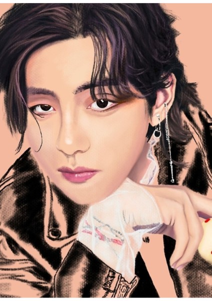 Taehyung - Bts Butter Konsept Fotoğraf Tablo Ahşap Poster Dekoratif KOD399