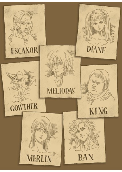 Yedi Ölümcül Aranıyor Tablo Ahşap Poster Dekoratif