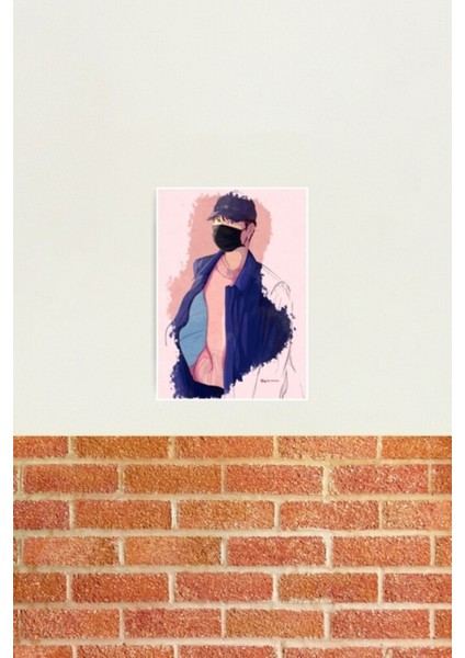 Havaalanı 170903 - Bts Jin Fan Art Tablo Ahşap Poster Dekoratif KOD747