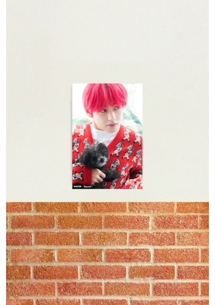 Bts Taehyung Noel Tablo Ahşap Poster Dekoratif KOD3098